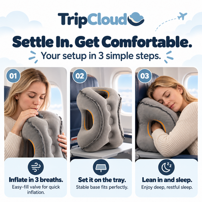 TripCloud™ - Inflatable Travel Pillow